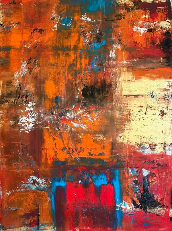 readyornot #3, Acryl auf Leinwand, 160x120 Zentimeter