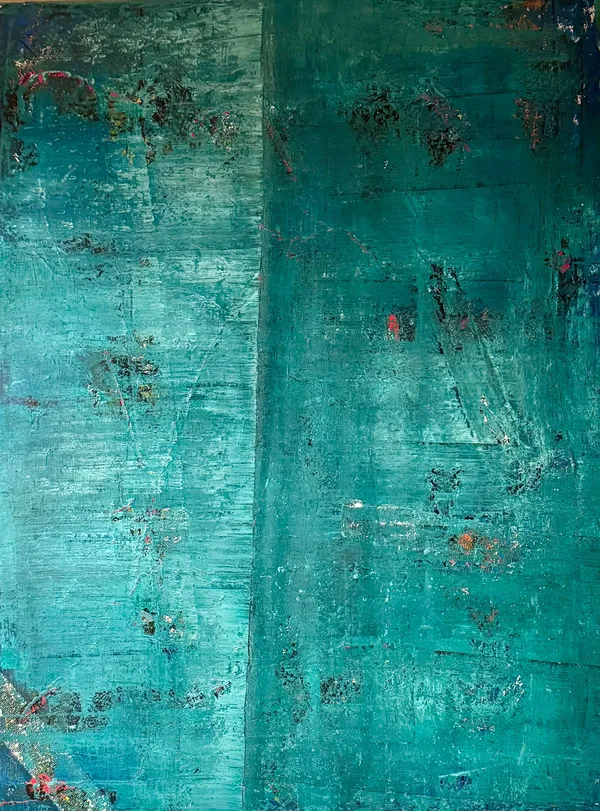 presenttense #3, Acryl auf Leinwand, 160x120 Zentimeter