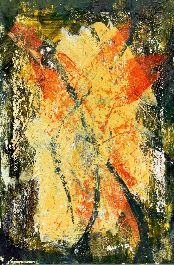 Lago #7, Acryl auf Leinwand, 80 x 60 Zentimeter
