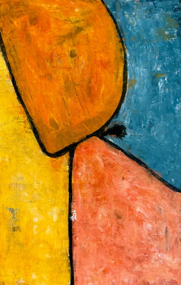 lago #6, Tusche auf Leinwand, 80 x 60 Zentimeter